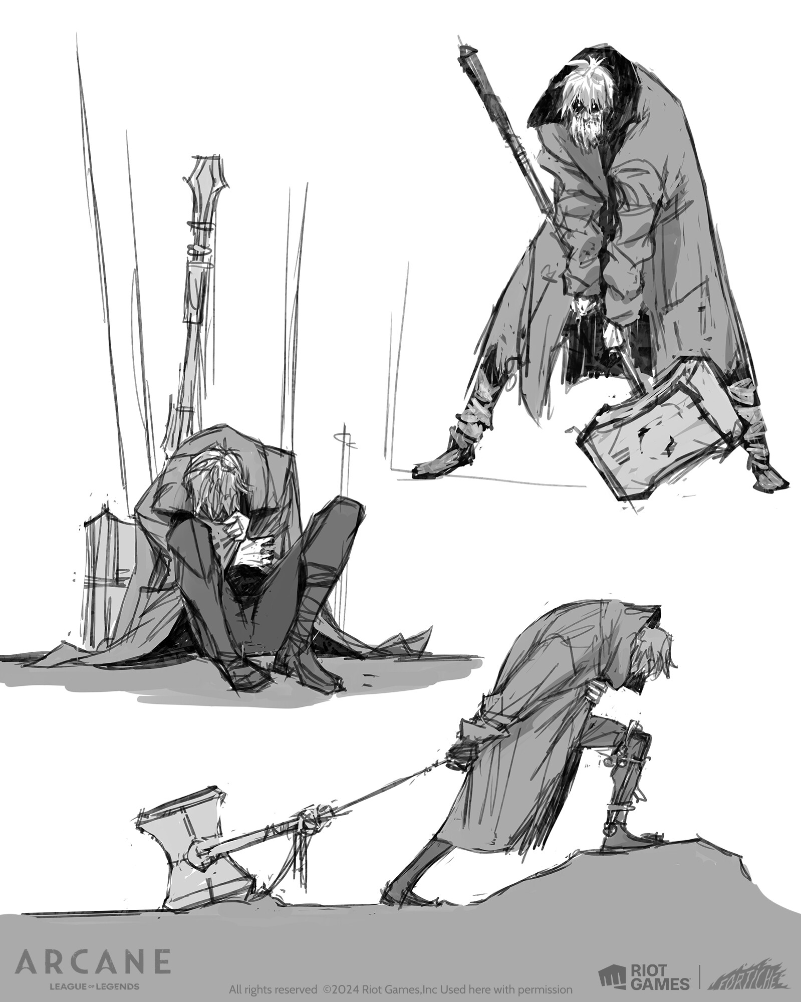 Jayce Sketches — work by Anna Nikonova