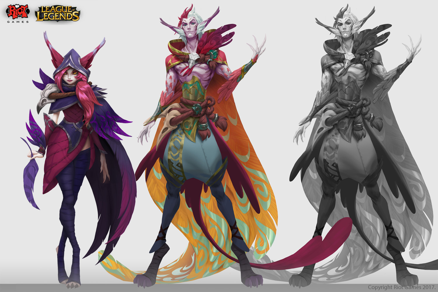 Xayah & Rakan — work by Anna Nikonova